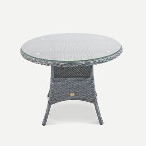 Стол Kipr D940 СТ (с упаковкой) Серебро, RAL 7030, CT.Прозрачное