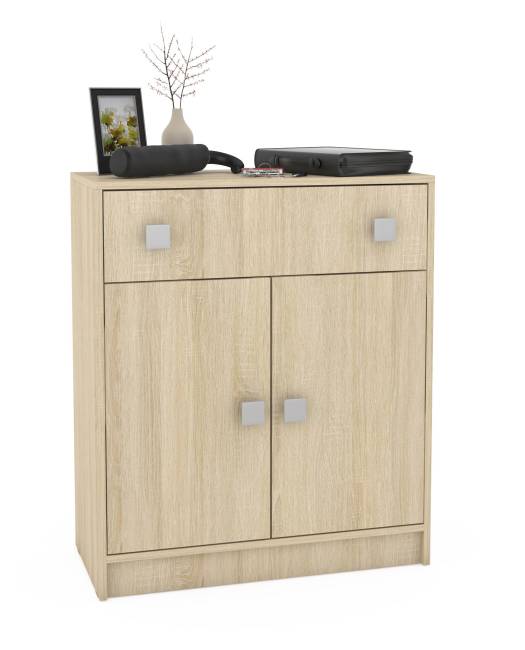 Комод с одним ящиком и дверками Глория 2 цвет дуб сонома