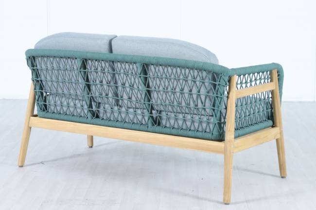 Диван деревянный двухместный Cambria натуральный, мальмо 1391х715х722 мм