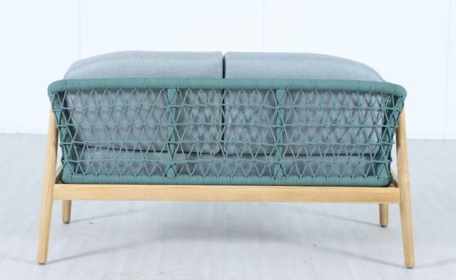 Диван деревянный двухместный Cambria натуральный, мальмо 1391х715х722 мм