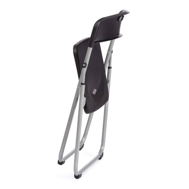 Стул складной FOLDER (mod. 3017H) каркас: металл, сиденье/спинка: пластик, 49 x 46.5 x 73.5 см, black (черный) / grey (серый) (Комплект из 6 шт.) черный, серый каркас: металл, сиденье/спинка: пластик