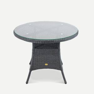 Стол Kipr D940 СТ (с упаковкой) Чёрный металлик, RAL 9005, CT.Прозрачное