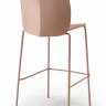 Стул пластиковый полубарный Mentha Go Green карамельный 490х520х1010 мм