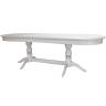 Стол обеденный Тарун 5 раздвижной белый/серебро 190/250*84