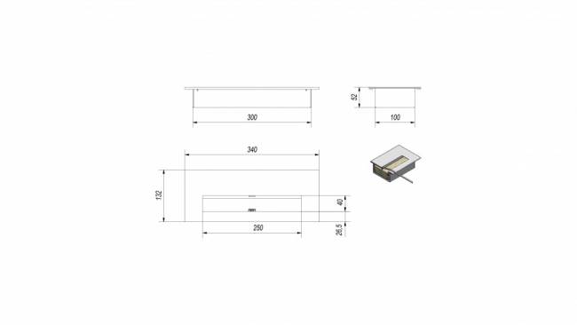 Биокамин Kratki DELTA 2 TUV (400*900)