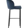 Стул барный Оскар велюр сине-зеленый