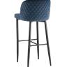 Стул барный Оскар велюр сине-зеленый
