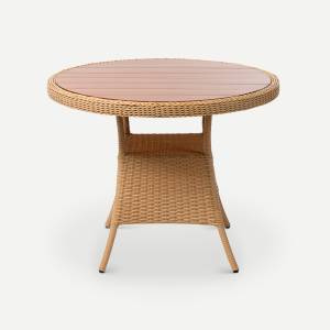 Стол Kipr D970 wood (с упаковкой) Индийское дерево, RAL 1014, Термососна.Бесцветное