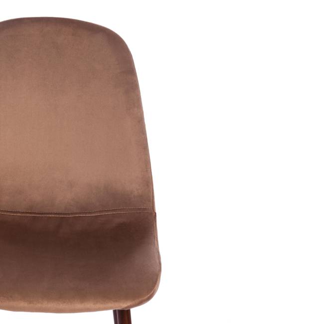 Стул Бриз/Breeze (мод.4724)/1 шт. в упаковке велюр/металл, 44х53х87см, коричневый (HLR11)/орех коричневый Велюр/металл Стул Бриз/Breeze (мод.4724)/1 шт. в упаковке велюр/металл, 44х53х87см, коричневый (HLR11)/орех коричневый Велюр/металл