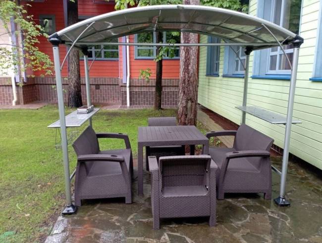 Стол обеденный под искусственный ротанг "YALTA KVATRO TABLE", темно-коричневый