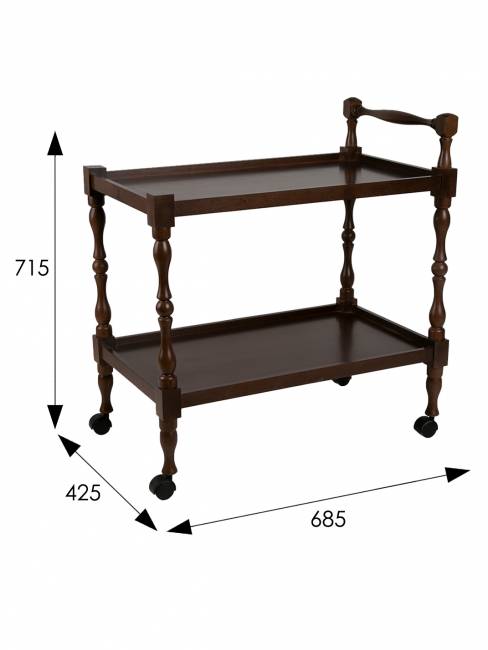 Стол сервировочный Бридж средне-коричневый