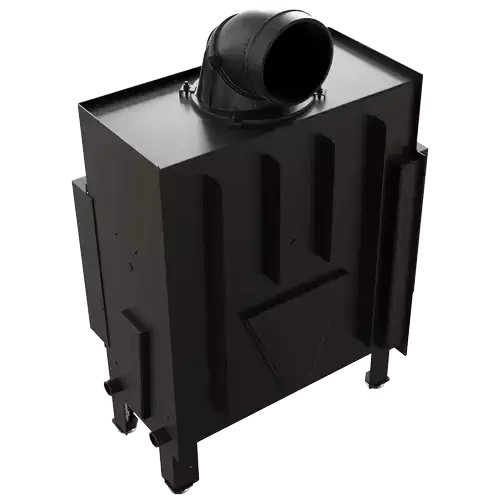 Каминная Kratki PRO FLOKI/M/L угловое стекло слева