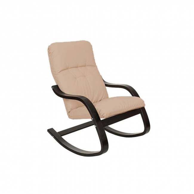 Кресло -качалка Эйр  венге слоновая кость