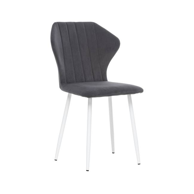 Стул Leset Гувер полоса Ultra Grafit Белый