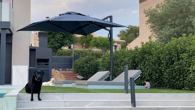 Зонт профессиональный 2.9х2.9 м Astro Carbon черный 2900х2900 мм Зонт профессиональный 2.9х2.9 м Astro Carbon черный 2900х2900 мм