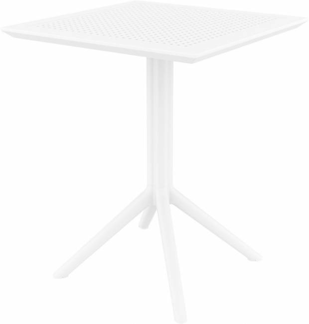 Стол пластиковый складной Sky Folding Table 60 белый 600х600х740 мм