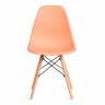 Стул CINDY (EAMES) (mod. 1801) / 1 шт. в упаковке дерево бук/металл/сиденье пластик, 45x51x82 см, Orange (Оранжевый) оранжевый