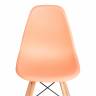 Стул CINDY (EAMES) (mod. 1801) / 1 шт. в упаковке дерево бук/металл/сиденье пластик, 45x51x82 см, Orange (Оранжевый) оранжевый