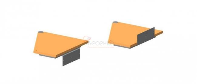 Винтовая лестница ЛЕС-1,8 высота 2700-2925, Серый, Сосна