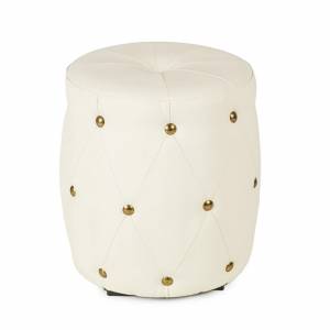 Пуф ПФ-6 (круглый) белый