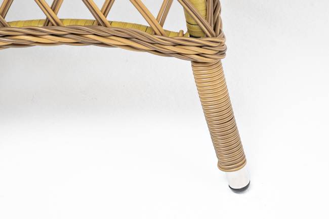 "Эспрессо" плетеный круглый стол, диаметр 80 см, цвет соломенный "Эспрессо" плетеный круглый стол, диаметр 80 см, цвет соломенный