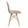 Стул CINDY (EAMES) (mod. 1801) дерево бук/металл/сиденье пластик, 45x51x82 см, Beige (Бежевый)  (Комплект из 4 шт.) Beige (Бежевый) дерево бук/металл/сиденье пластик
