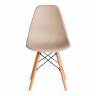 Стул CINDY (EAMES) (mod. 1801) дерево бук/металл/сиденье пластик, 45x51x82 см, Beige (Бежевый)  (Комплект из 4 шт.) Beige (Бежевый) дерево бук/металл/сиденье пластик