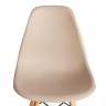 Стул CINDY (EAMES) (mod. 1801) дерево бук/металл/сиденье пластик, 45x51x82 см, Beige (Бежевый)  (Комплект из 4 шт.) Beige (Бежевый) дерево бук/металл/сиденье пластик