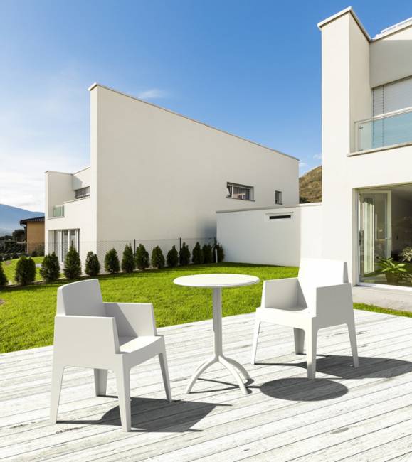 Стол пластиковый Octopus белый Ø600х750 мм