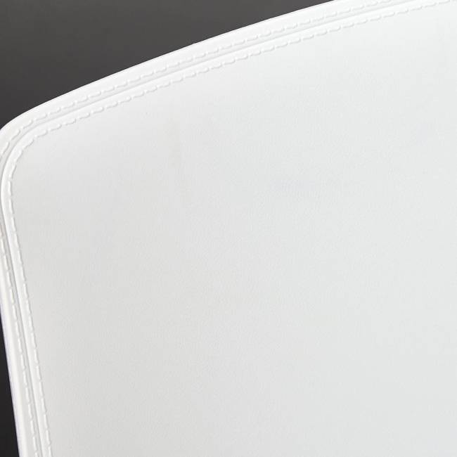 Стул Джениус/Genius (мод. 75) (1шт.в упаковке) пластик/металл, 46x56x84cм, белый/опоры черные белый металл/пластик