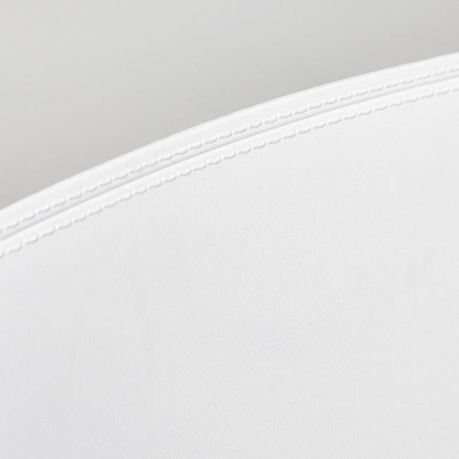 Стул Джениус/Genius (мод. 75) (1шт.в упаковке) пластик/металл, 46x56x84cм, белый/опоры черные белый металл/пластик