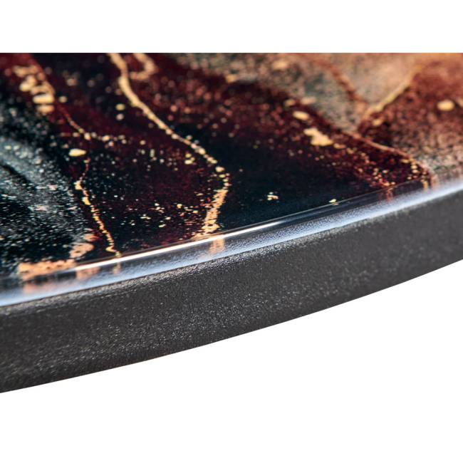 Набор кофейных столиков Tango космический с чёрными ножками, 2шт