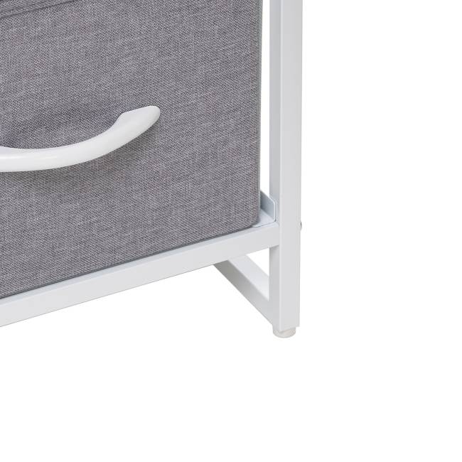 Комод Leset Ноа широкий, Каркас Белый, Светло-серый Белый Светло-серый Комод Leset Ноа широкий, Каркас Белый, Светло-серый Белый Светло-серый