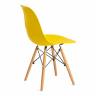 Стул CINDY (EAMES) (mod. 001) дерево бук/металл/сиденье пластик, 51x46x82см, желтый/yellow (Комплект из 4 шт.) желтый/yellow дерево бук/металл/сиденье пластик