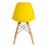 Стул CINDY (EAMES) (mod. 001) дерево бук/металл/сиденье пластик, 51x46x82см, желтый/yellow (Комплект из 4 шт.) желтый/yellow дерево бук/металл/сиденье пластик