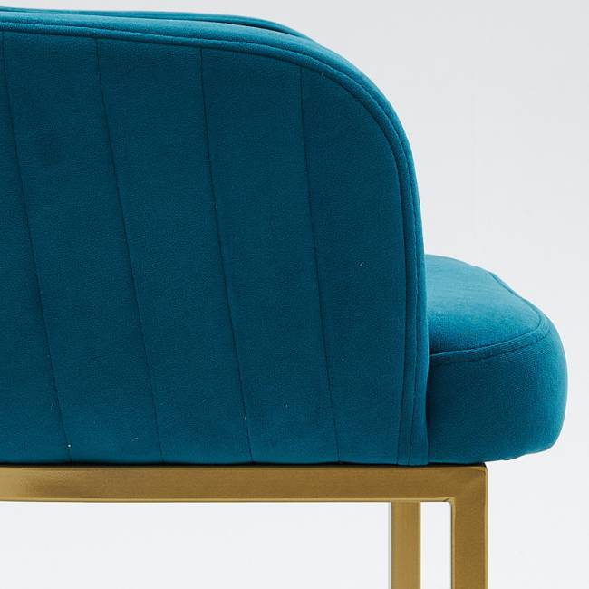 Стул Amely Denim / Gold 2