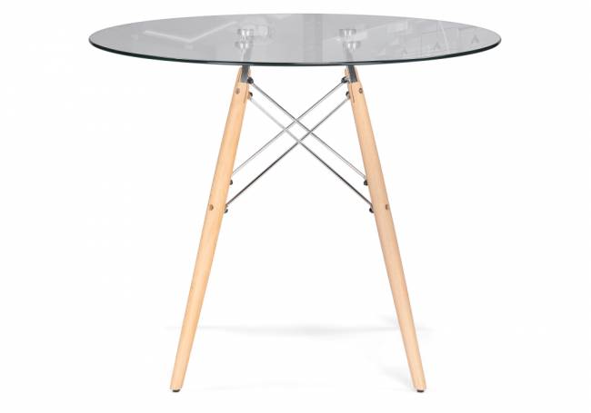 PT-151 80х80х76 clear glass / wood PT-151 80х80х76 clear glass / wood