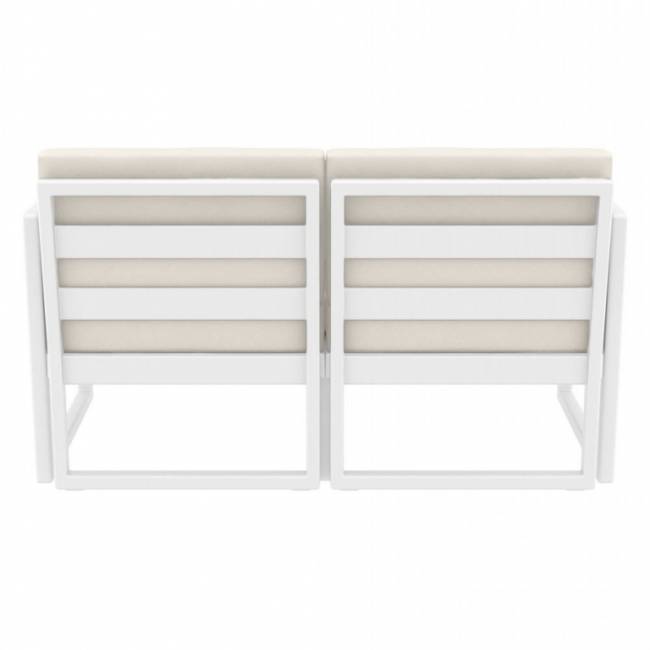 Комплект пластиковой мебели Mykonos белый, бежевый