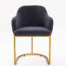 Стул Amely Grafit / Gold