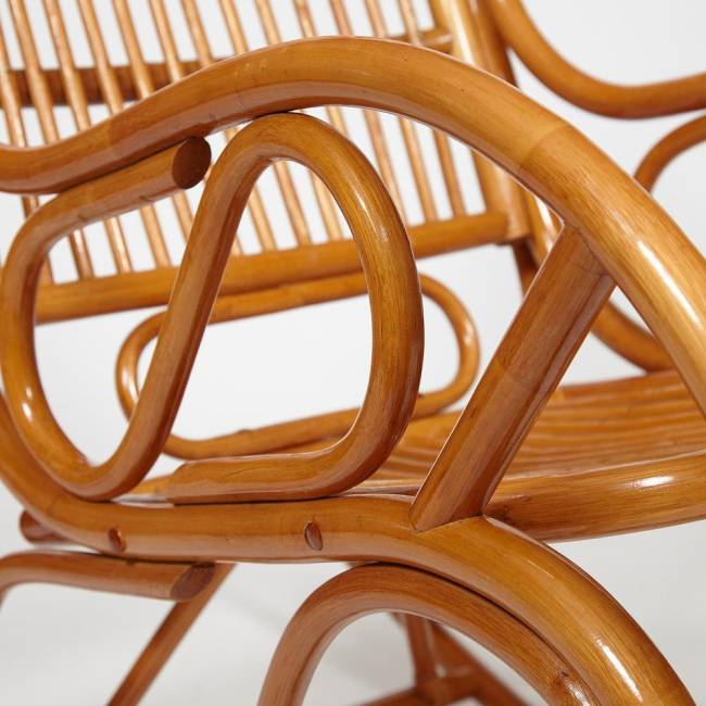 Кресло-качалка VIENNA (разборная) / без подушки / ротанг top quality, 58x133x102 см, Cognac (коньяк) коричневый ротанг top quality Кресло-качалка VIENNA (разборная) / без подушки / ротанг top quality, 58x133x102 см, Cognac (коньяк) коричневый ротанг top quality