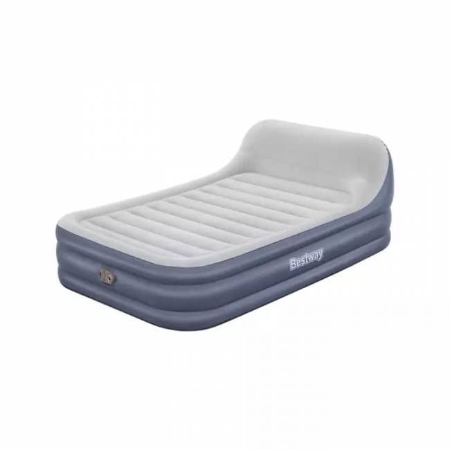 Надувная кровать 152х226х84(46)см "SleekFlow" с изголовьем, встр.нас. 220В
