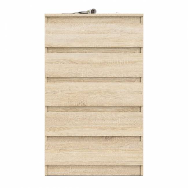 Узкий комод пять ящиков Мори МК700.5 цвет дуб сонома Узкий комод пять ящиков Мори МК700.5 цвет дуб сонома