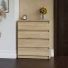 Узкий комод пять ящиков Мори МК700.5 цвет дуб сонома Узкий комод пять ящиков Мори МК700.5 цвет дуб сонома