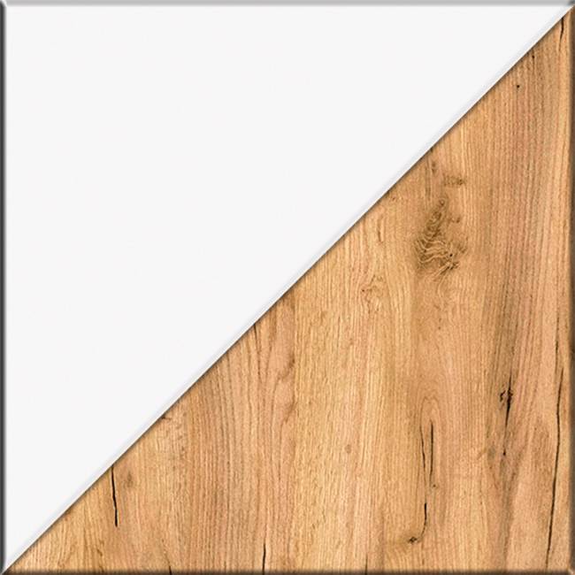 Две тумбы Остин 13.257 цвет белый шагрень/дуб крафт золотой