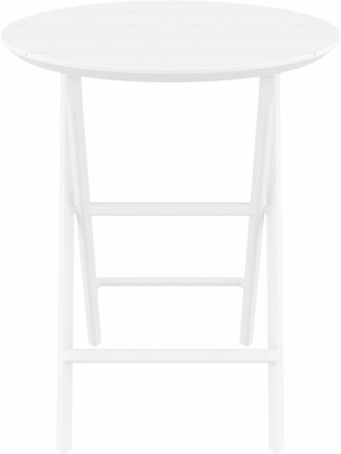 Стол пластиковый складной Helen Folding Table 60 белый 600х740 мм