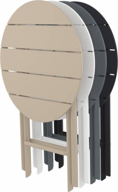 Стол пластиковый складной Helen Folding Table 60 белый 600х740 мм