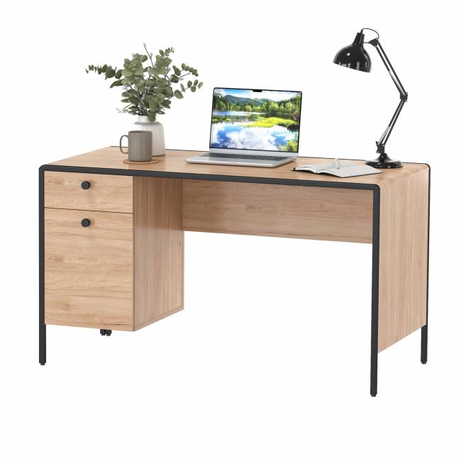 Стол письменный Брюс 12.157 цвет чёрный/Battle rock Santiago/столешница МДФ ель карпатская Стол письменный Брюс 12.157 цвет чёрный/Battle rock Santiago/столешница МДФ ель карпатская