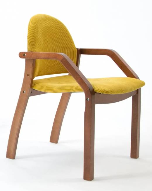 Стул-кресло Джуно 2.0 орех/жёлтый