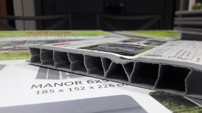 Сарай "Манор Пент 6x4" (размеры 175 x 103 см), серый