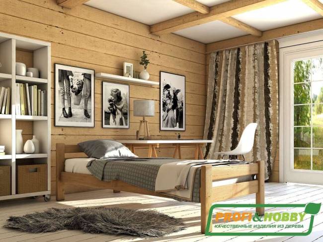 Кровать деревянная "Классика" 800 х 1900, сосна